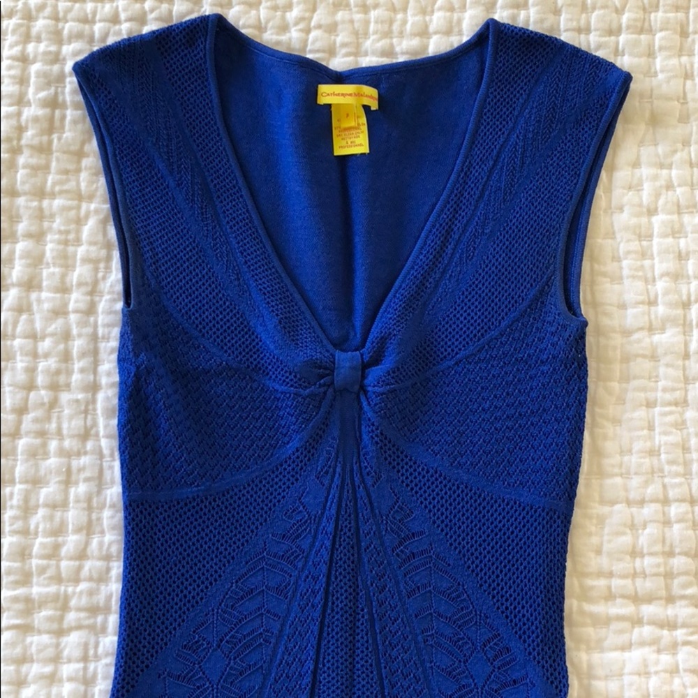 Catherine Malandrino midi dress, jewel-tone blue